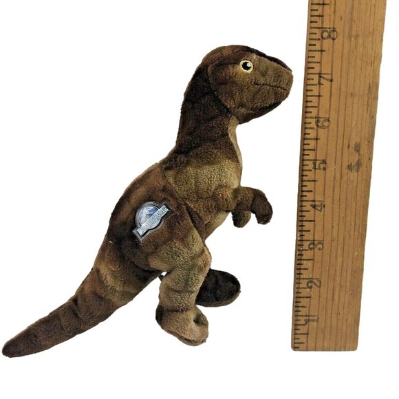 Jurassic World  Dinosaur T Rex Plush Stuffed Animal 7" Brown Travel Size Small C - Picture 3 of 9